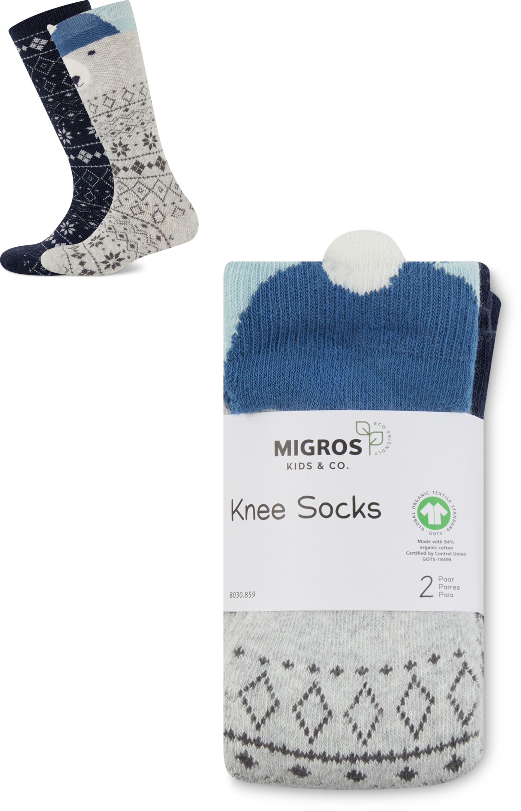 Kinder Kniesocken Duopack